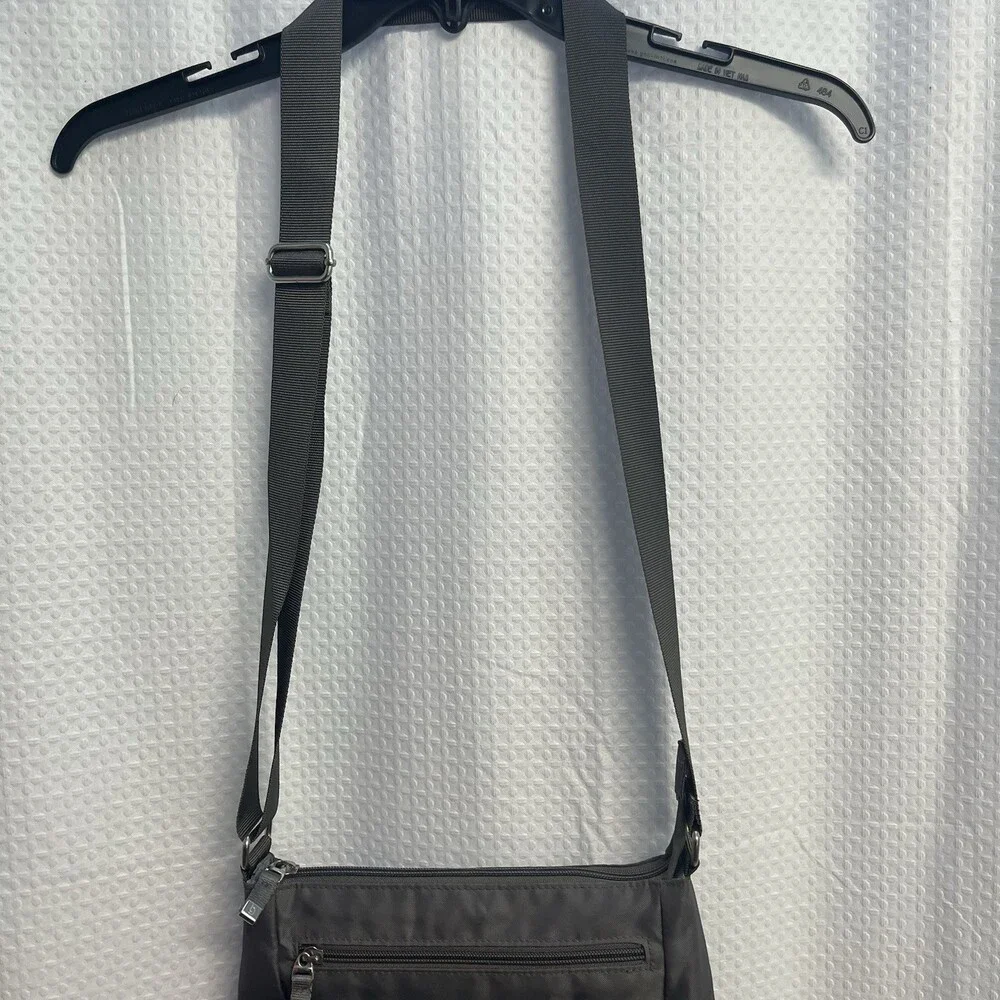 Baggallini Women’s Gray Nylon Travel‎ Utility Crossbody Bag Gorpcore